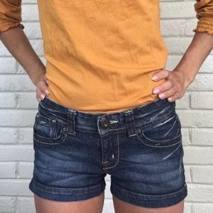 Distressed Guess Denim Shorts